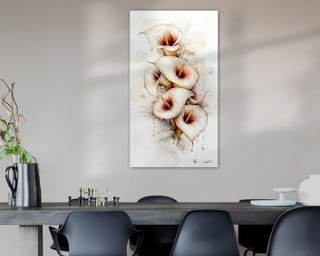 watercolour of flowers by Gelissen Artworks