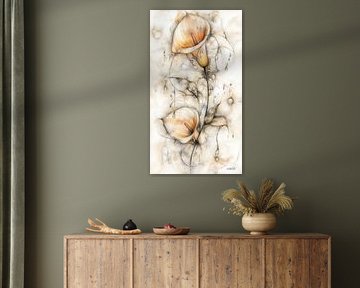 watercolour of flowers by Gelissen Artworks