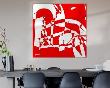 Abstracte kunst JM0070 van Johannes Murat