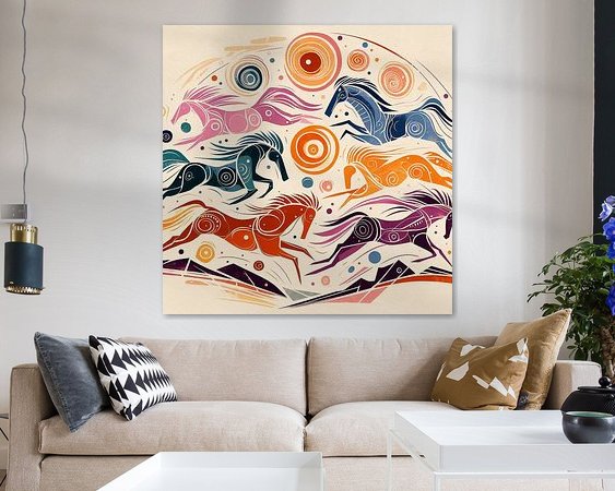 Example of the artwork in a room