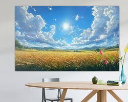 Example of the artwork in a room