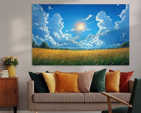 Example of the artwork in a room