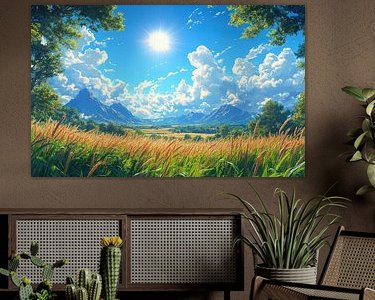 Example of the artwork in a room