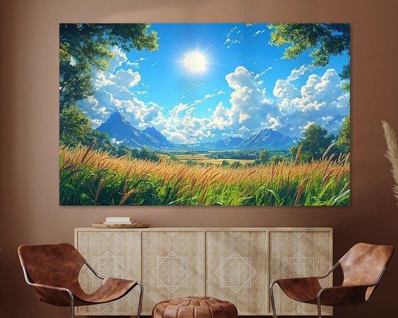 Example of the artwork in a room