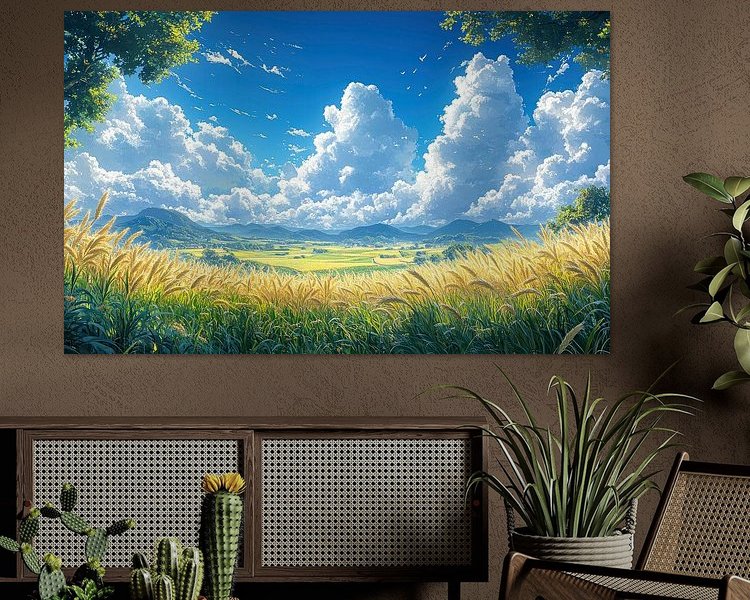 Example of the artwork in a room