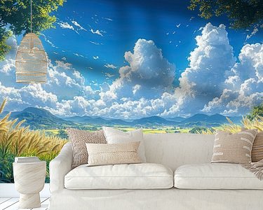 Example of the artwork in a room