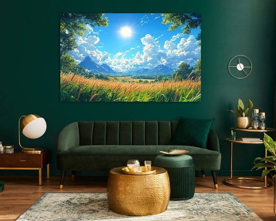 Example of the artwork in a room