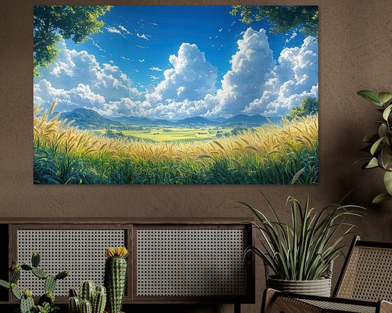 Example of the artwork in a room