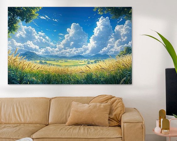 Example of the artwork in a room