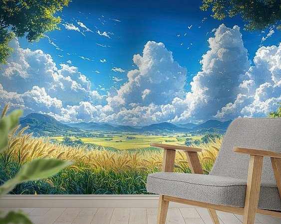 Example of the artwork in a room