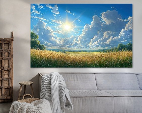 Example of the artwork in a room