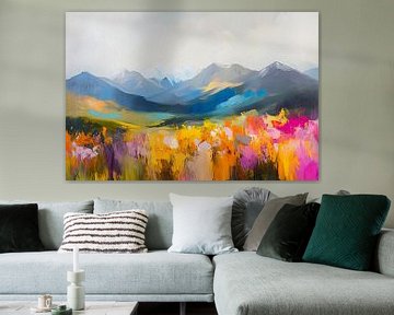 Colourful Flowering Mountains by But First Framing
