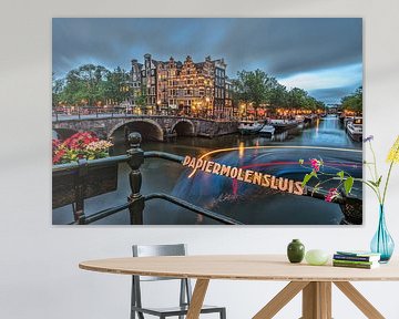 Amsterdam Brouwersgracht  by Angel Flores