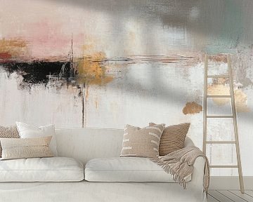Neutraal, modern en abstract minimalisme van Japandi Art Studio