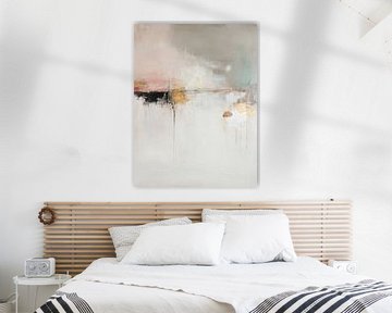 Neutraal, modern en abstract minimalisme van Japandi Art Studio