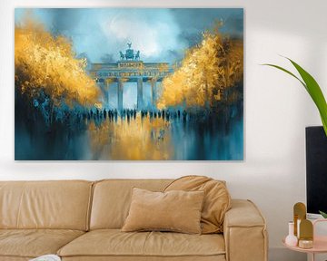 Berlijn in goud en blauw van ARTemberaubend