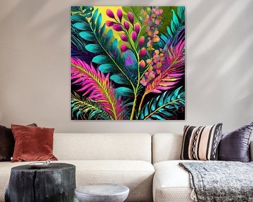 Neon Botanik: Leuchtendes Flüstern des Dschungels