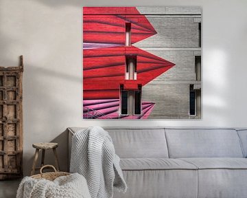 Puntige geveldecoratie van Greetje van Son