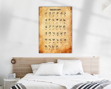 Dragon Script Alphabet by Pus Meong Art