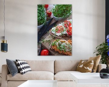 Hartig ontbijt met tomaten en tuinkers van Studio17