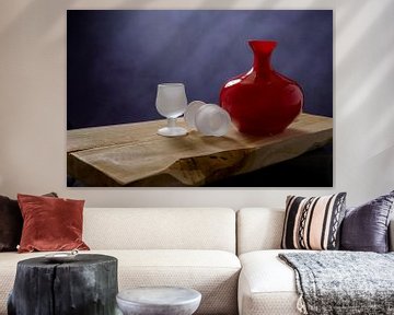 Stilleven op hout
