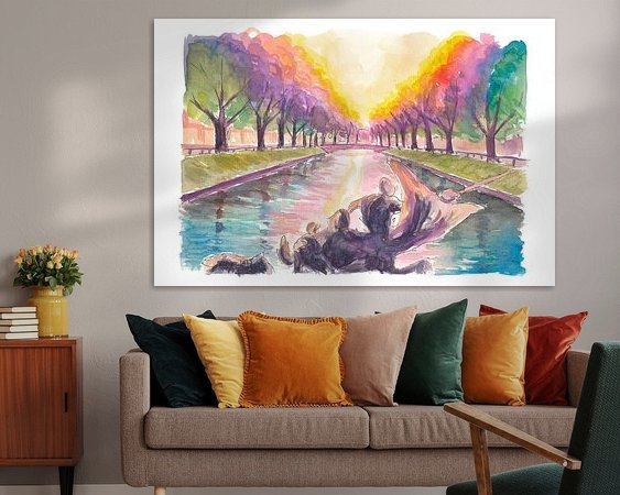 Example of the artwork in a room