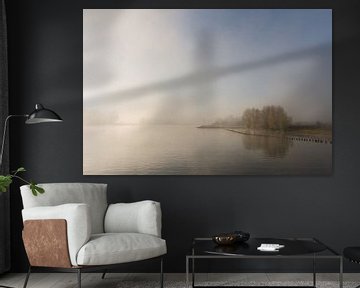 Mist boven de Nederrijn van Diederik Leutscher