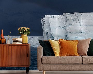 Kolossale ijsbergen Antarctica van Nanda Bussers