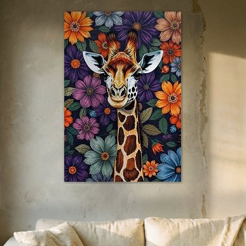 Giraffe floral