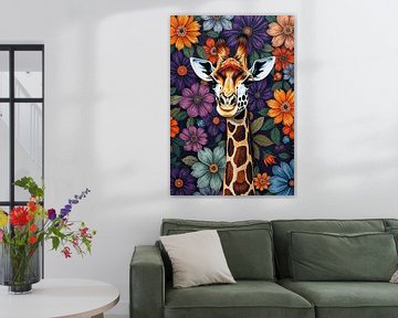 Giraffe floral