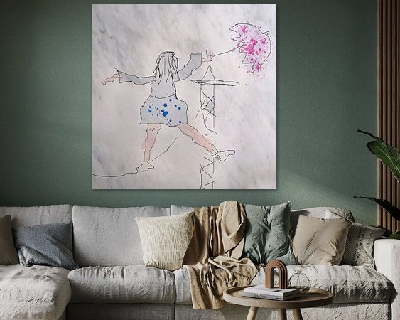 Example of the artwork in a room