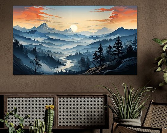 Example of the artwork in a room