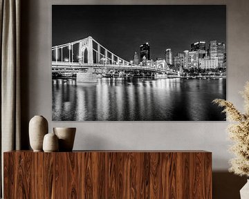 Andy Warhol Brug, Pittsburgh | Monochrom