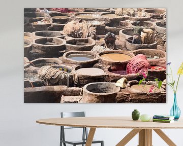 Tannery à Fès sur Ooks Doggenaar