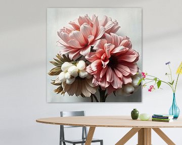 A colourful bouquet of peonies. by J.a Dijkstra