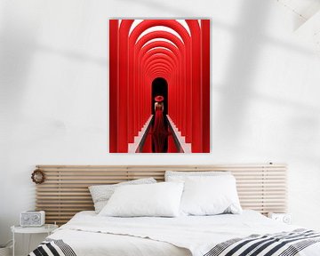 Lady in Red van Marco Kampstra