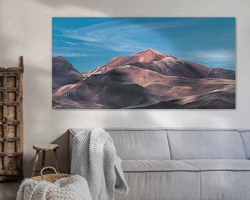 Landschap van het Spaans Canarische eiland Lanzarote, het Timanfaya gebergte van Harrie Muis