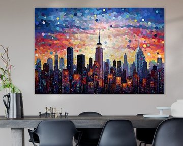 De Magie van Manhattan: Een Dromerige Vertaling van de Skyline van Thea