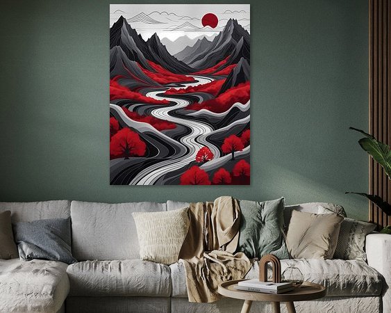 Example of the artwork in a room