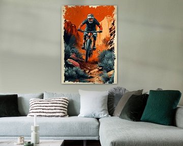 Der Schwerkraft trotzen: Der Mutsprung eines Mountainbikers von Jaudat Efendi