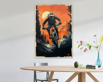 De zwaartekracht trotseren: Moedige sprong van een mountainbiker van Jaudat Efendi