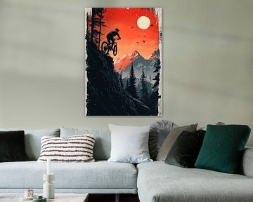 Der Schwerkraft trotzen: Der Mutsprung eines Mountainbikers von Jaudat Efendi