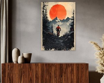 Der Schwerkraft trotzen: Der Mutsprung eines Mountainbikers von Jaudat Efendi