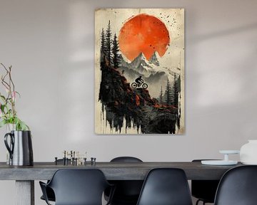 Defying Gravity: Mountain Biker's Leap of Courage by Jaudat Efendi