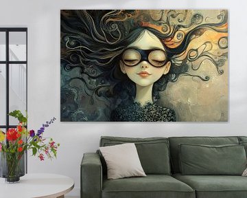 Vrouw Bril van Kunst Kriebels