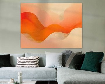 Beige en Oranje Kleurverloop van Modern Collection