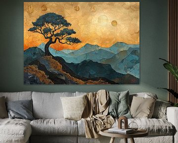 Serene Horizon Escape van Abstract Schilderij
