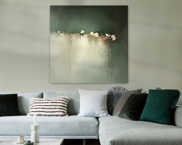 Abstract | White Petal Fall van Zen en Meer