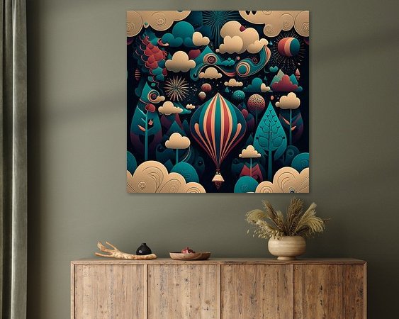 Example of the artwork in a room