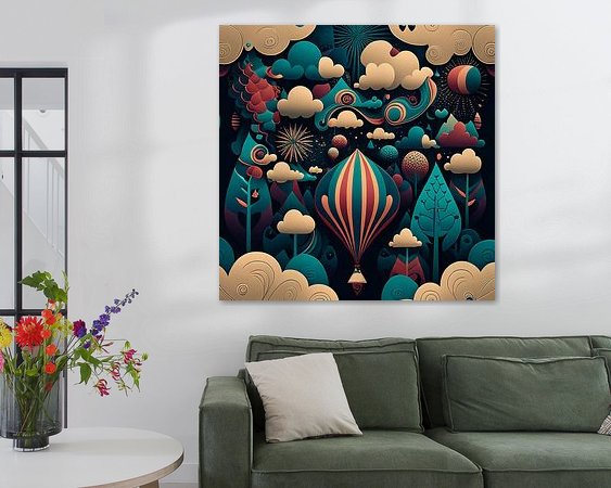 Example of the artwork in a room